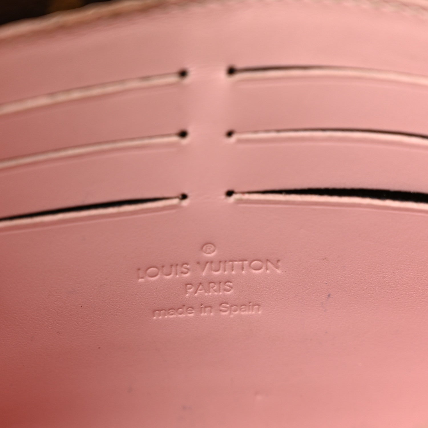 Louis Vuitton Patent Calfskin Monogram Cherrywood Chain Wallet Rose Ballerine 6 of 11