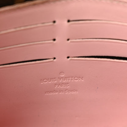 Louis Vuitton Patent Calfskin Monogram Cherrywood Chain Wallet Rose Ballerine 6 of 11