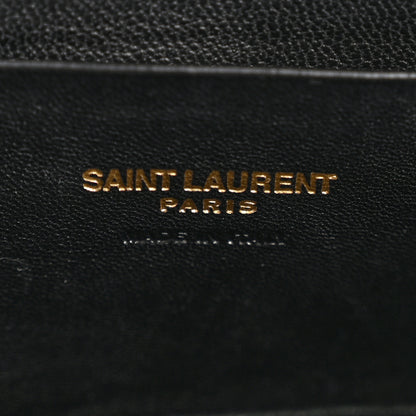 Saint Laurent Grain De Poudre Matelasse Monogram Mini Lou Camera Bag Black 6 of 12