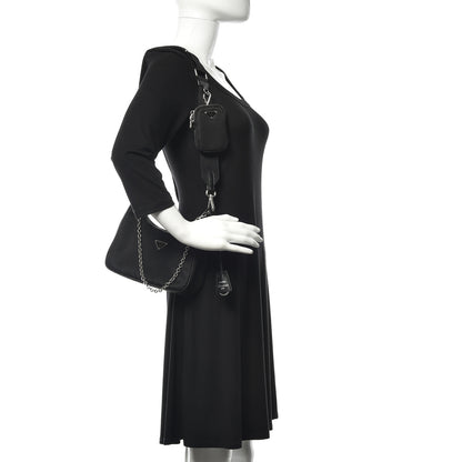 Prada Nylon Re-Edition 2005 Shoulder Bag Black 2 of 12