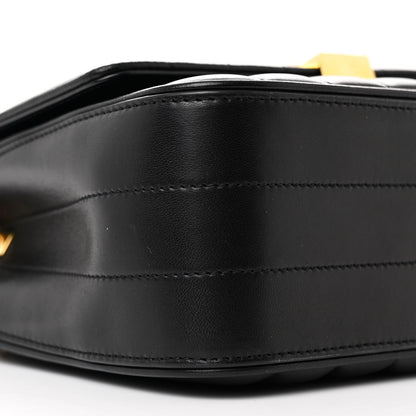 Saint Laurent Lambskin Matelasse Monogram Vicky Chain Wallet Black 9 of 10