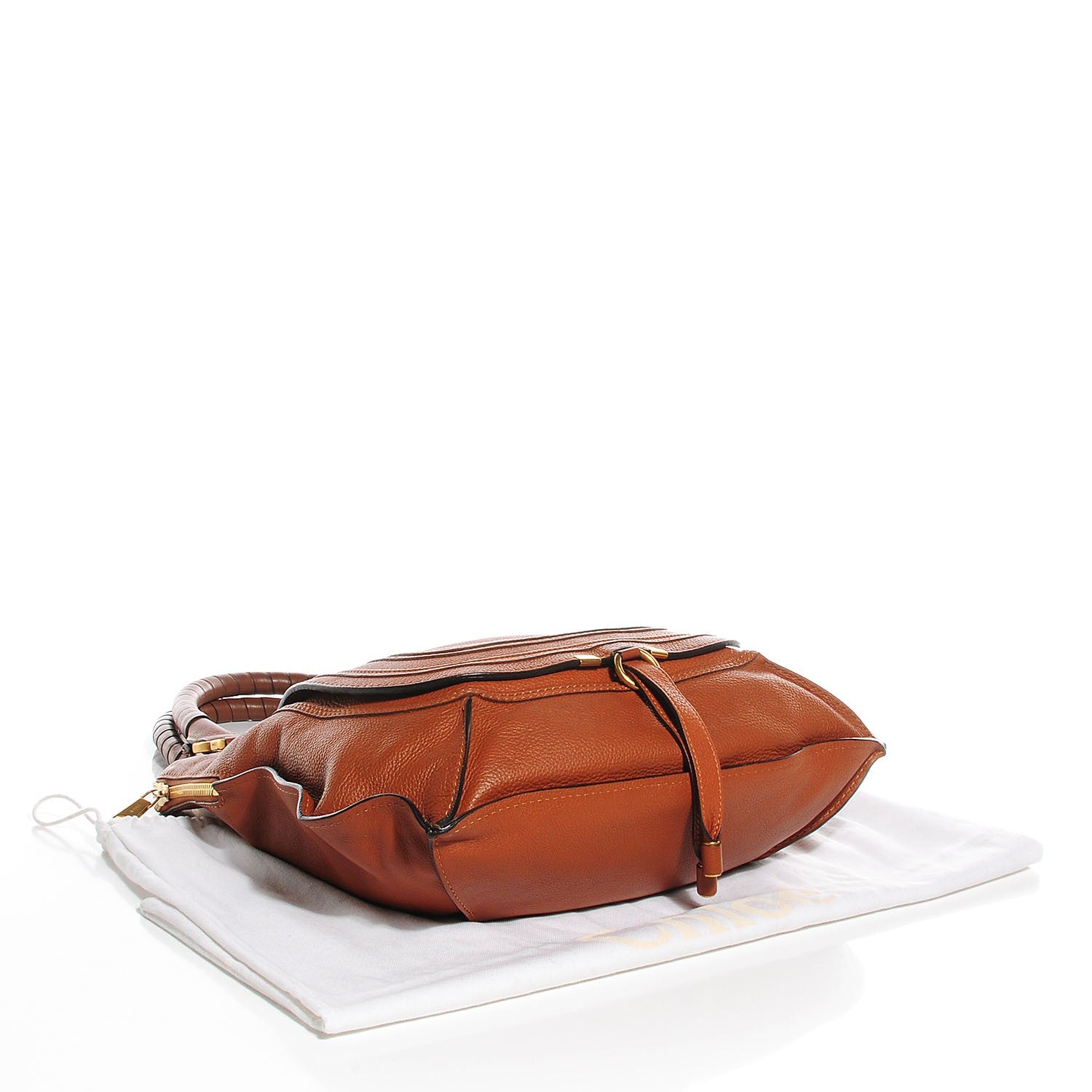 Chloe Calfskin Large Marcie Satchel Tan 4 of 9