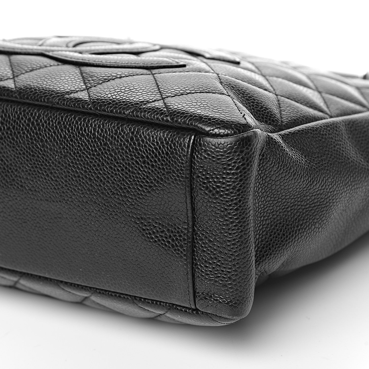 Chanel Caviar Quilted Petit Shopping Tote PST Black 10 of 12