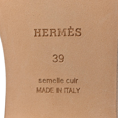 Hermes Epsom Oran Sandals 39 Etoupe 8 of 9
