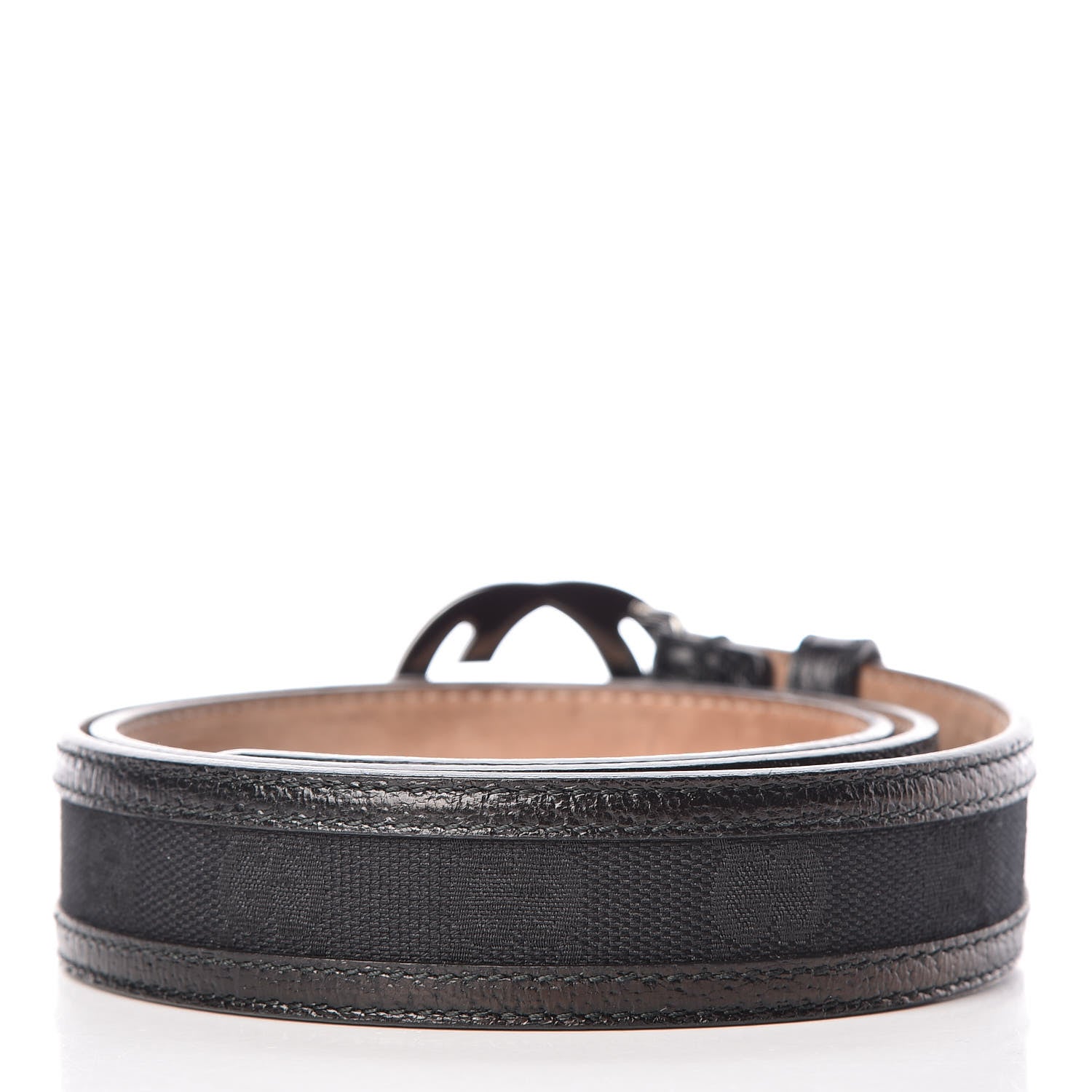 Gucci Monogram Interlocking G Belt 80 32 Black 3 of 8