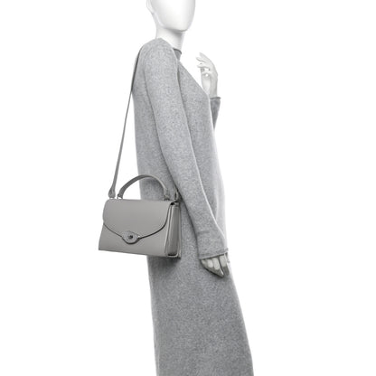 Mulberry High Gloss Calfskin Lana Top Handle Pale Grey 2 of 13