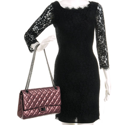 Chanel Calfskin 2.55 Reissue 226 Flap Metallic Rose Fonce 2 of 9