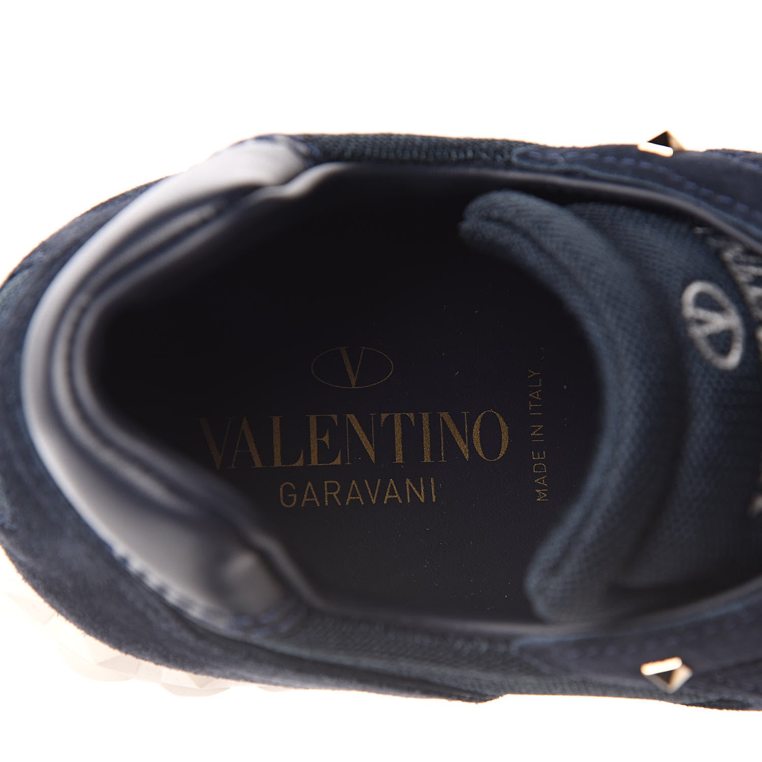 Valentino Garavani Suede Mesh Mens Soul AM Sneakers 40 Marine 7 of 9