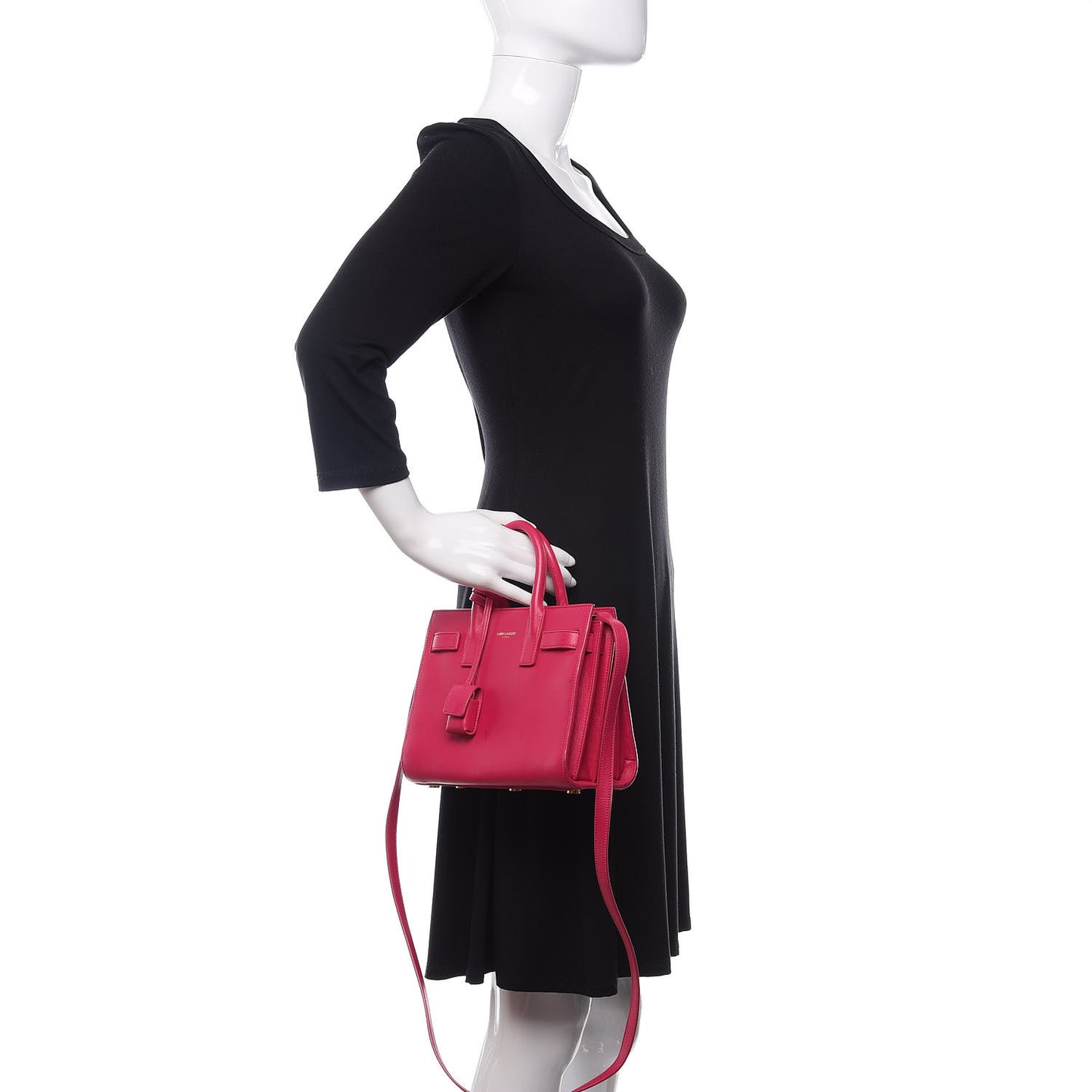Calfskin Nano Sac De Jour Bubblegum