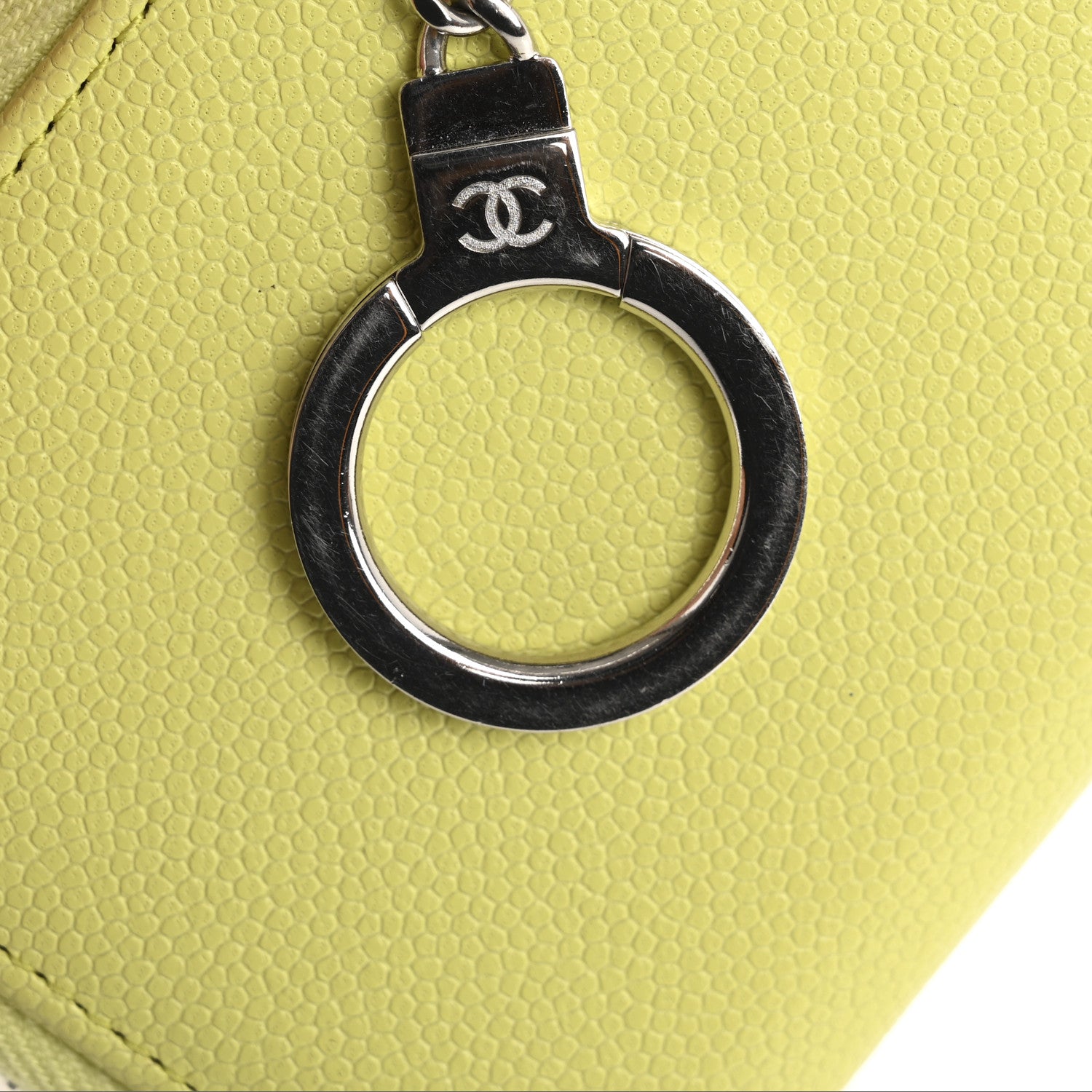 Chanel Caviar Key Holder Case Light Pink Light Green 13 of 13