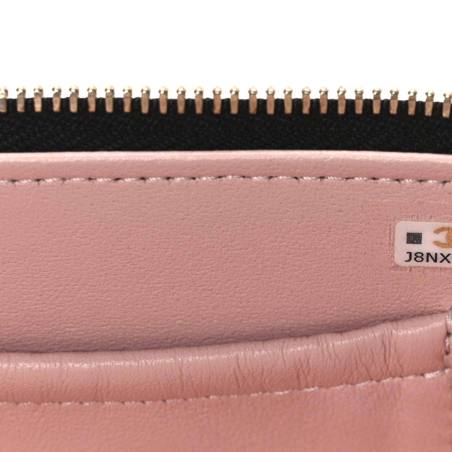 Shiny Lambskin Quilted Top Handle Vanity Case With Chain Black