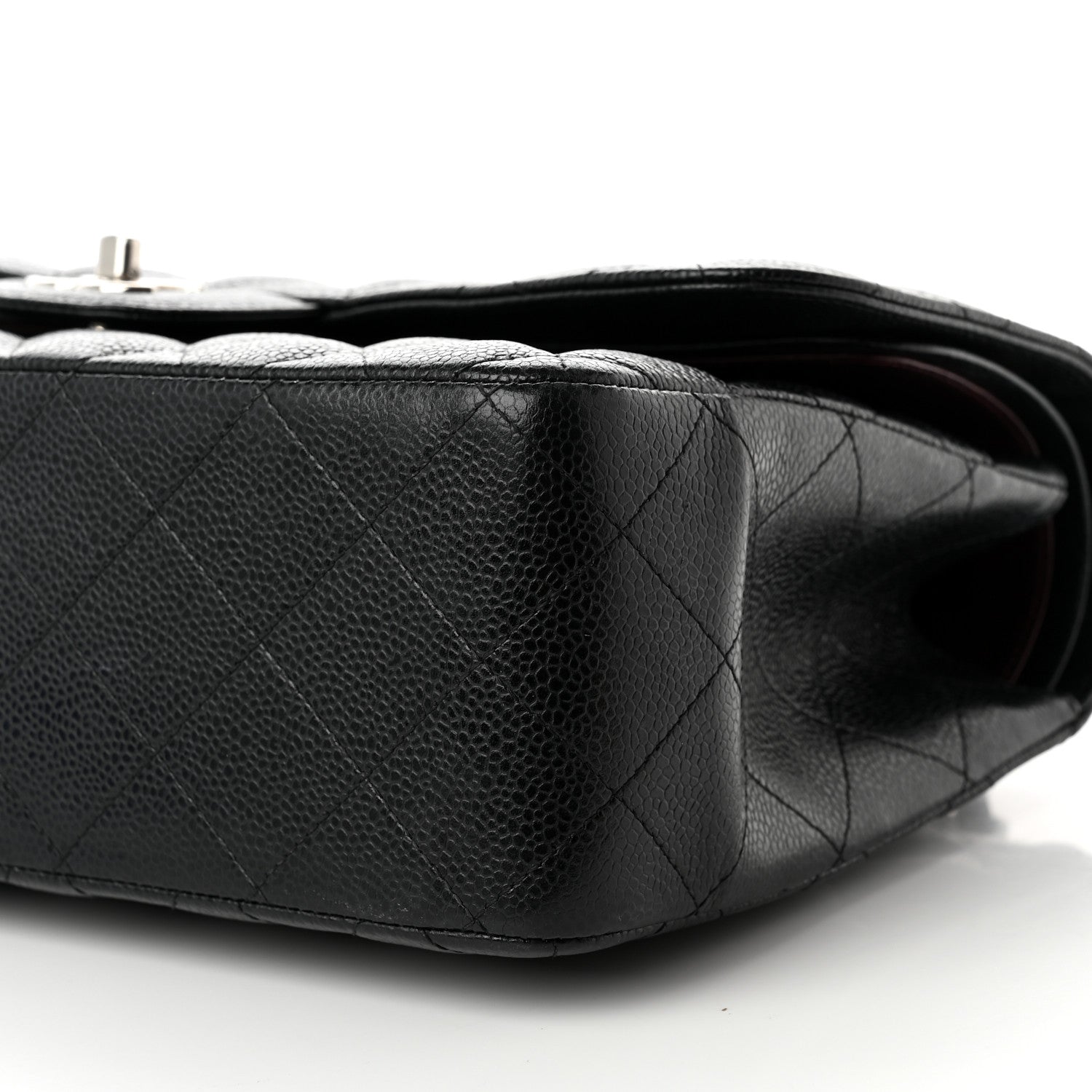 Chanel Caviar Quilted Jumbo Double Flap Black 9 of 10
