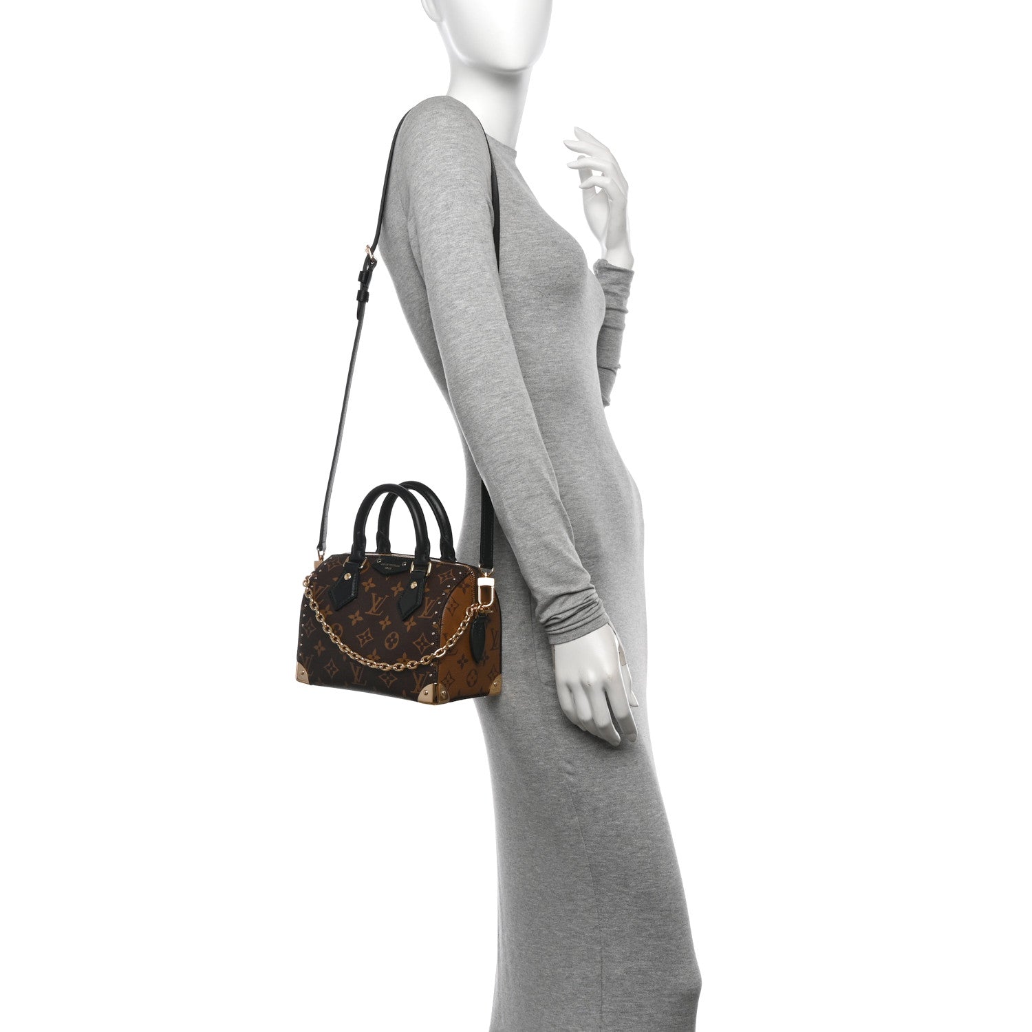 Louis Vuitton Reverse Monogram Speedy Trunk 20 2 of 10