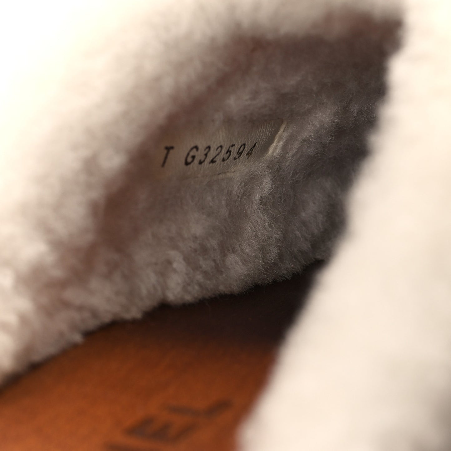Suede Shearling CC Clogs 37 Beige