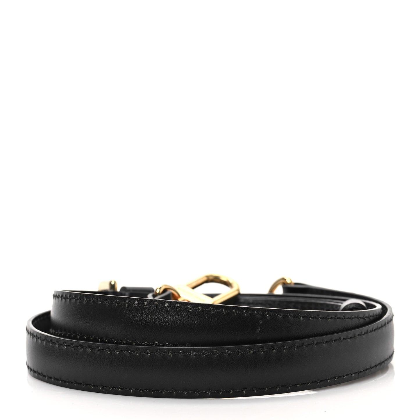 Calfskin 16mm Adjustable Shoulder Strap Black