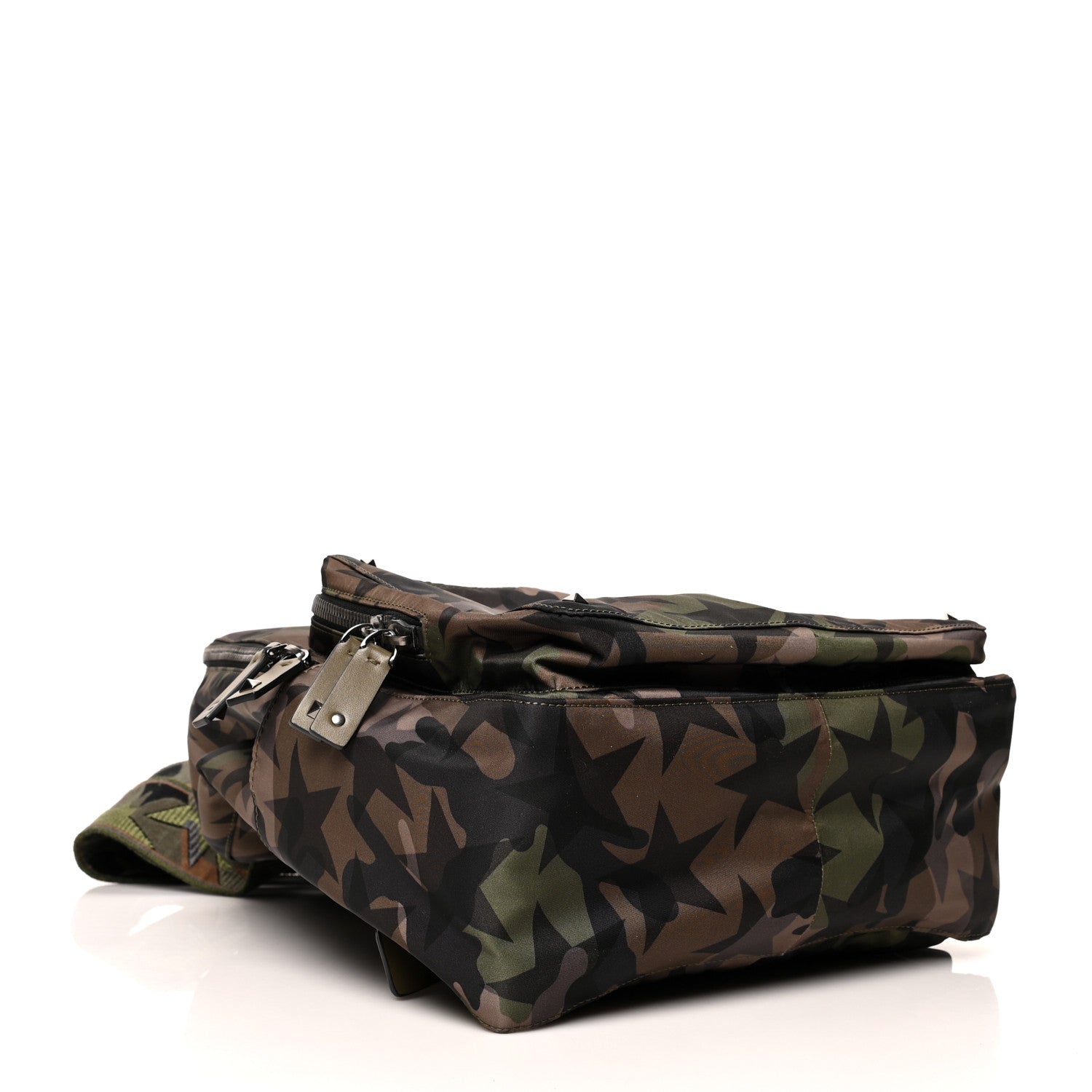 Valentino Garavani Nappa Canvas Camustars Backpack Army Green 4 of 10