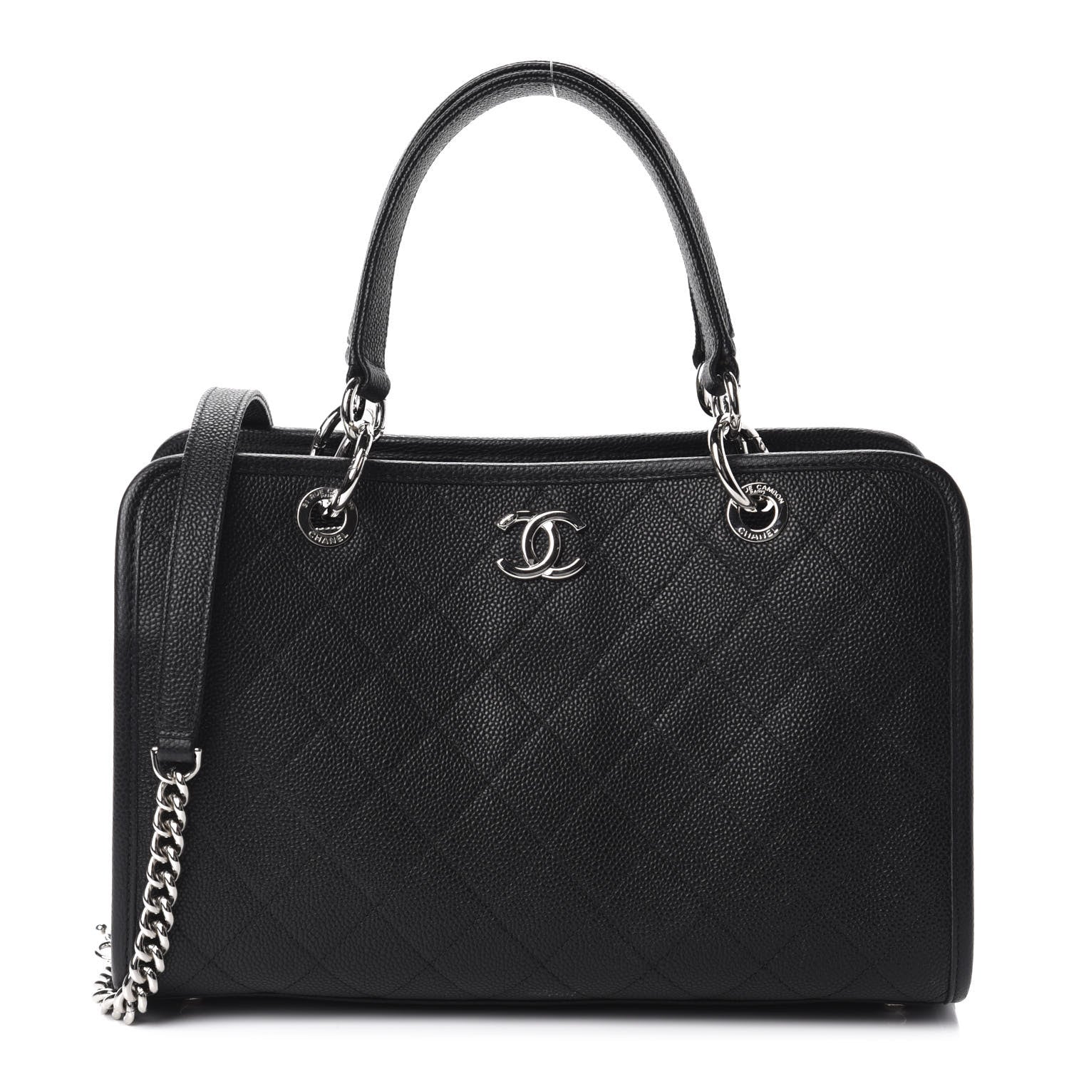 Chanel Caviar Stitched Shopping Tote Black 1 of 11