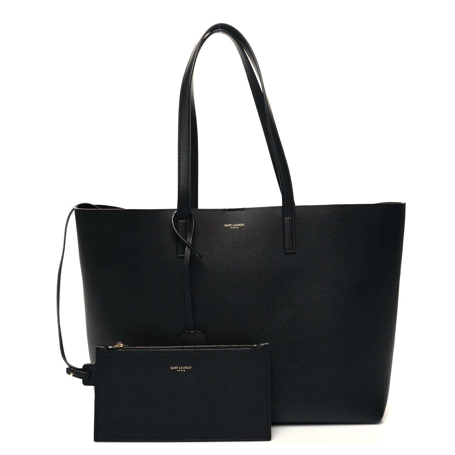 Saint Laurent Calfskin Large Shopping Tote Black 1 of 12