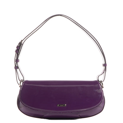 Burberry Prorsum Patent Small Lilford Shoulder Bag Beetroot 1 of 14