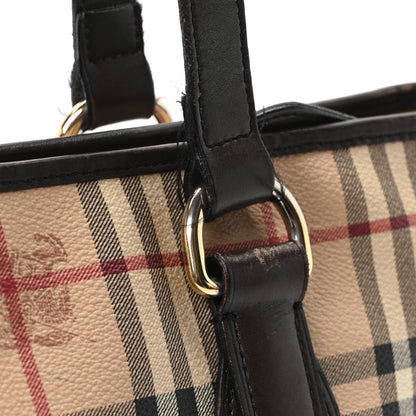 Burberry Haymarket Check Medium Regent Tote Chocolate 11 of 12