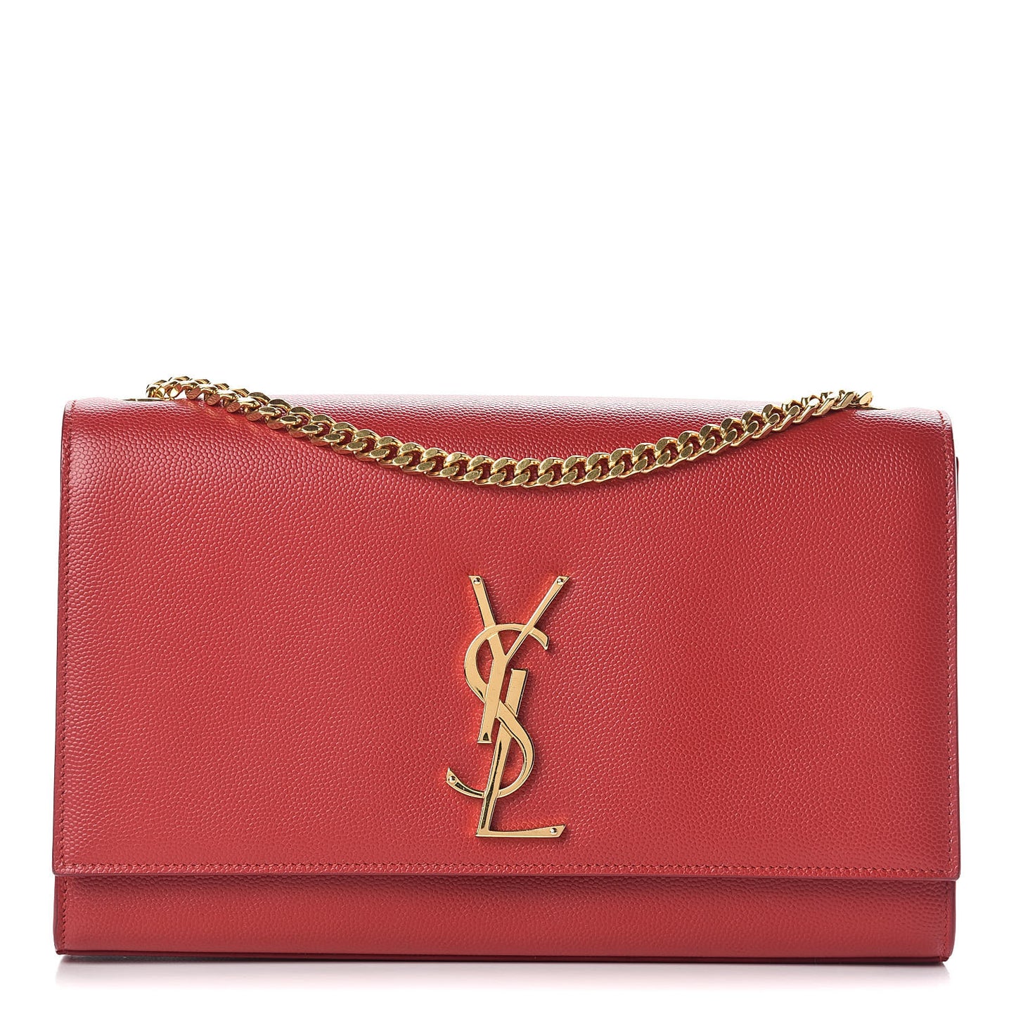 Grain De Poudre Medium Monogram Kate Satchel Red