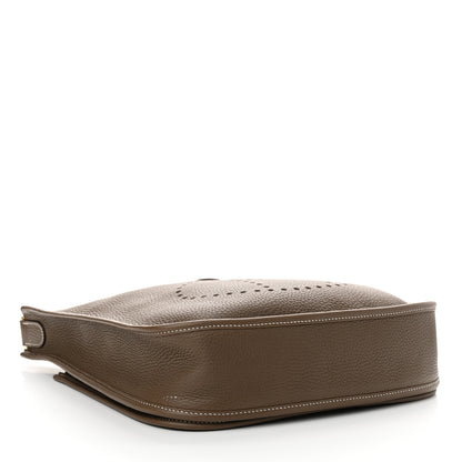 Hermes Taurillon Clemence Evelyne III PM Etoupe 4 of 12