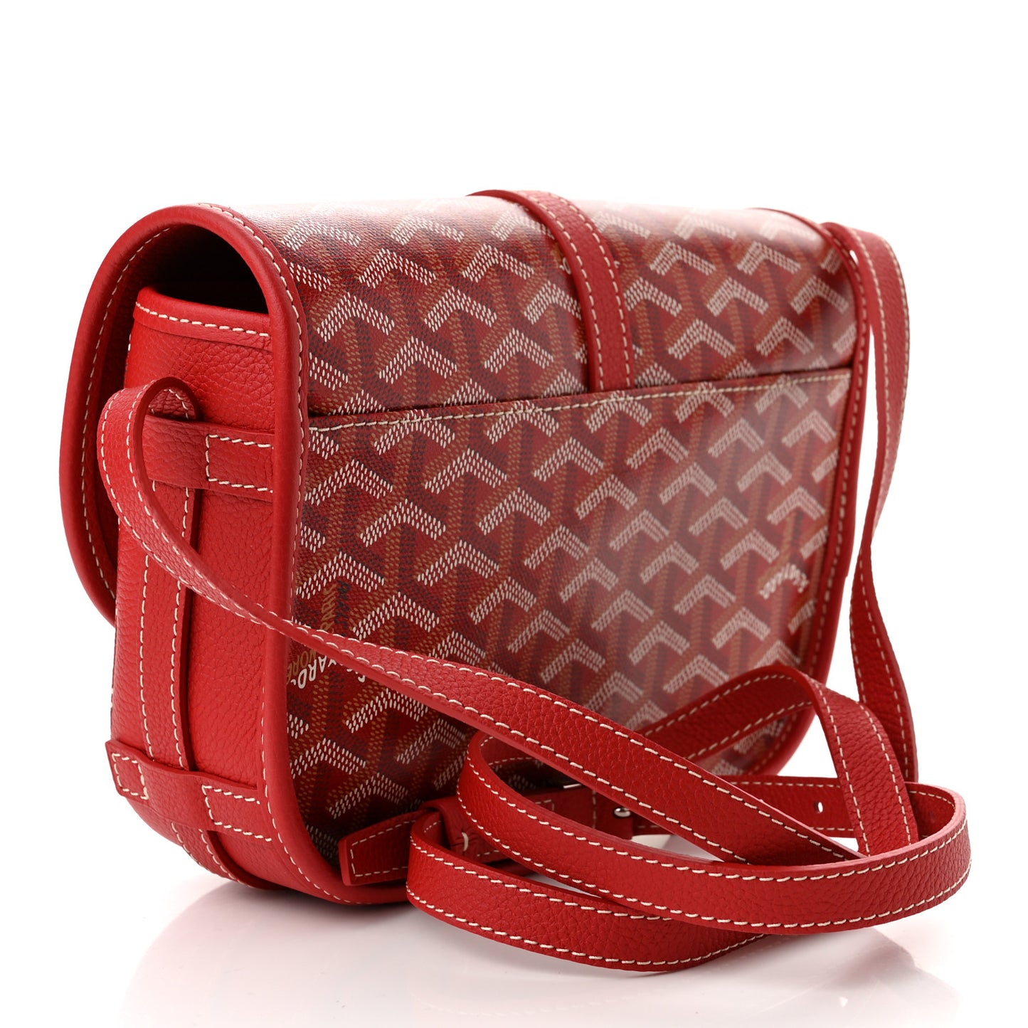 Goyardine Belvedere II PM Messenger Bag Red