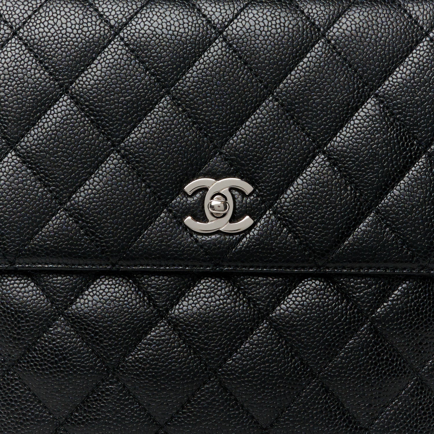 Chanel Caviar Quilted Jumbo Kelly Flap Black 10 of 12