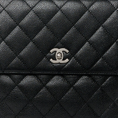 Chanel Caviar Quilted Jumbo Kelly Flap Black 10 of 12