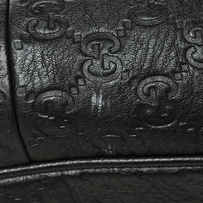 Gucci Guccissima Medium Flap Messenger Bag Black 13 of 13