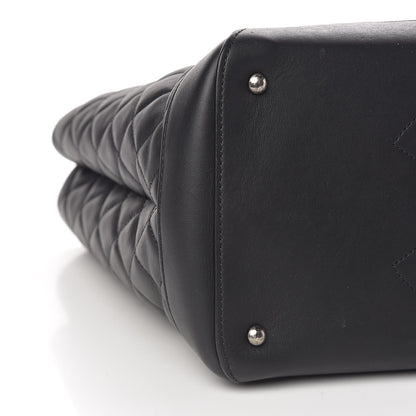 Chanel Calfskin Quilted Large Easy Shopping Tote Black 8 of 11