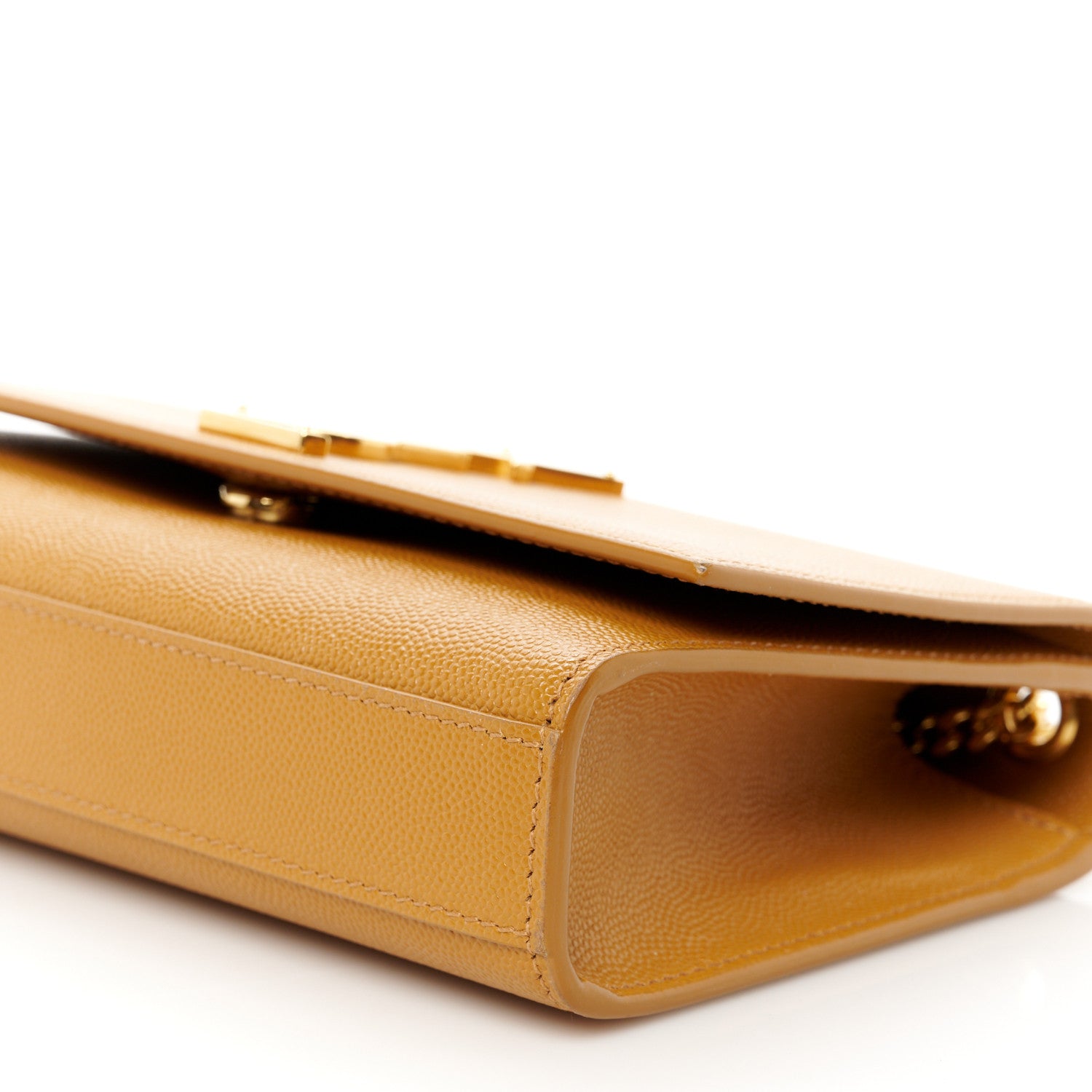 Saint Laurent Grain De Poudre Small Monogram Kate Satchel Dark Sun 11 of 11