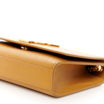 Saint Laurent Grain De Poudre Small Monogram Kate Satchel Dark Sun 11 of 11