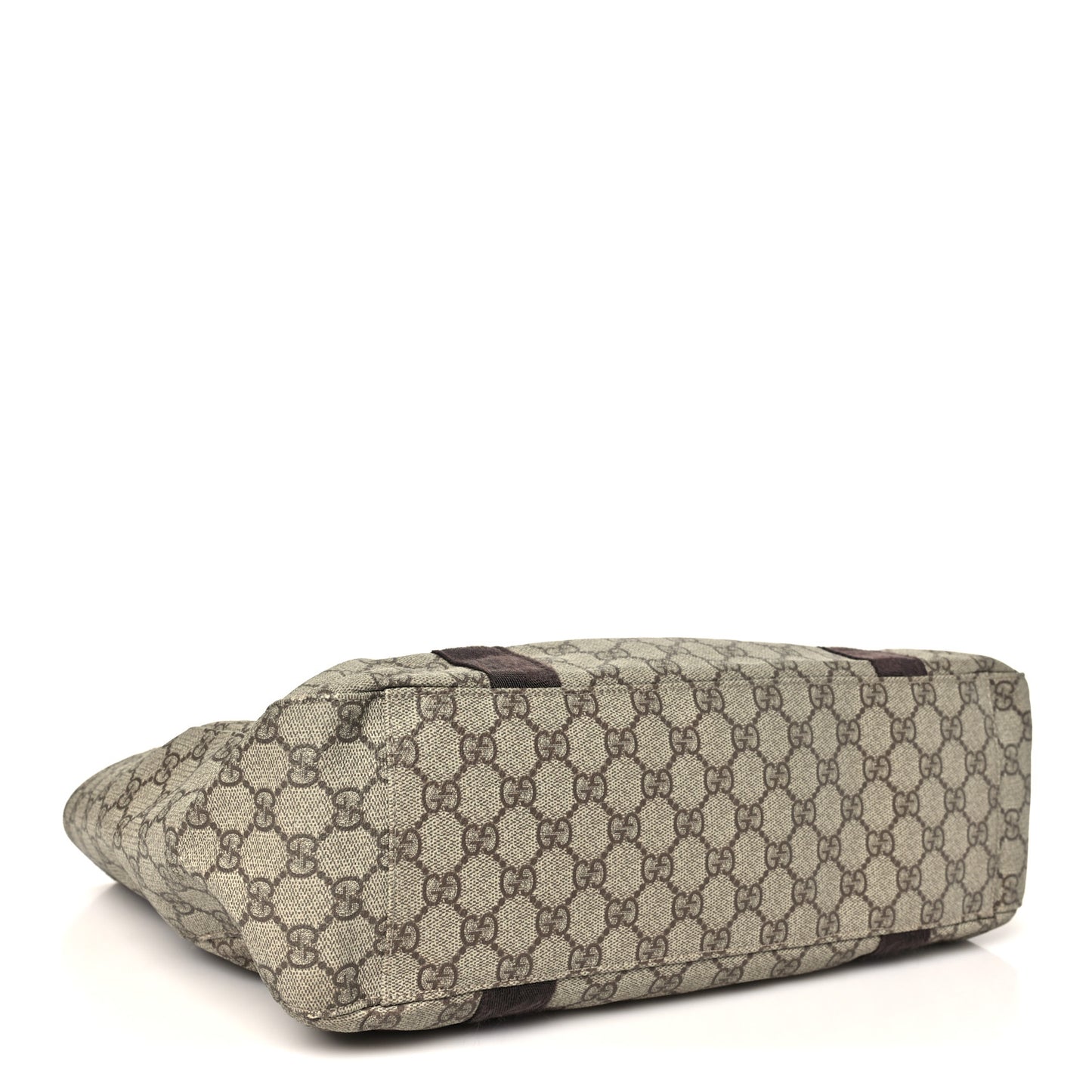 GG Plus Monogram Medium Tote Dark Brown