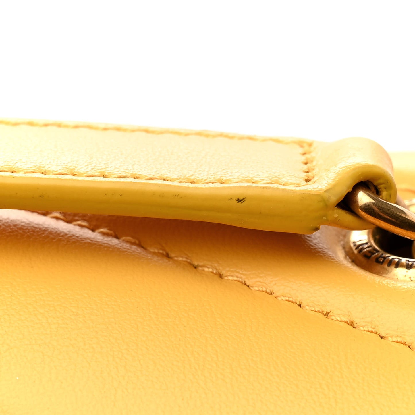 Calfskin Y Quilted Monogram Small Loulou Chain Satchel Cheddar