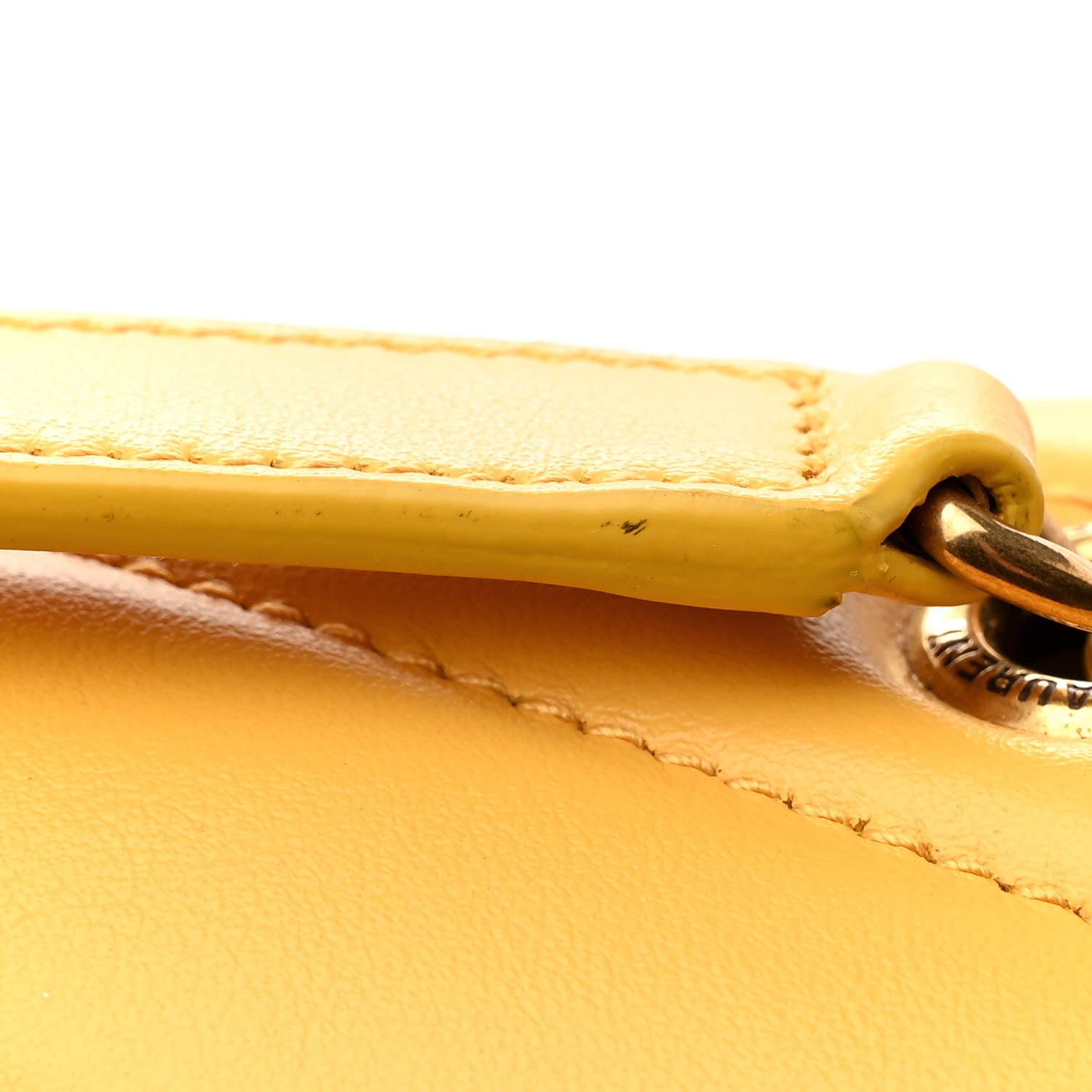 Saint Laurent Calfskin Y Quilted Monogram Small Loulou Chain Satchel Cheddar 12 of 13