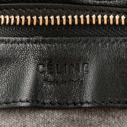 Celine Lambskin Small Trio Crossbody Bag Black 6 of 6