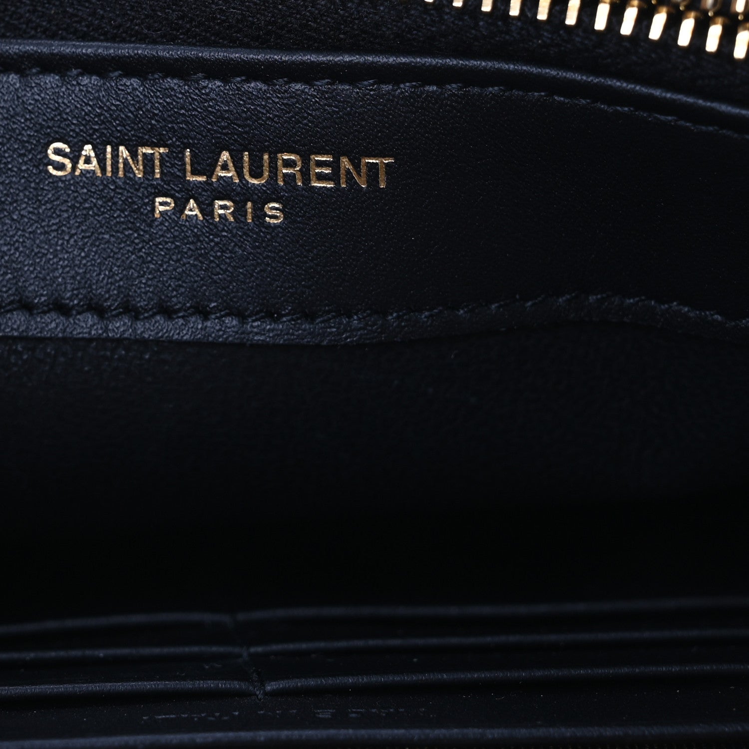 Saint Laurent Canvas Matelasse Chevron Monogram Envelope Chain Wallet Leopard 7 of 12