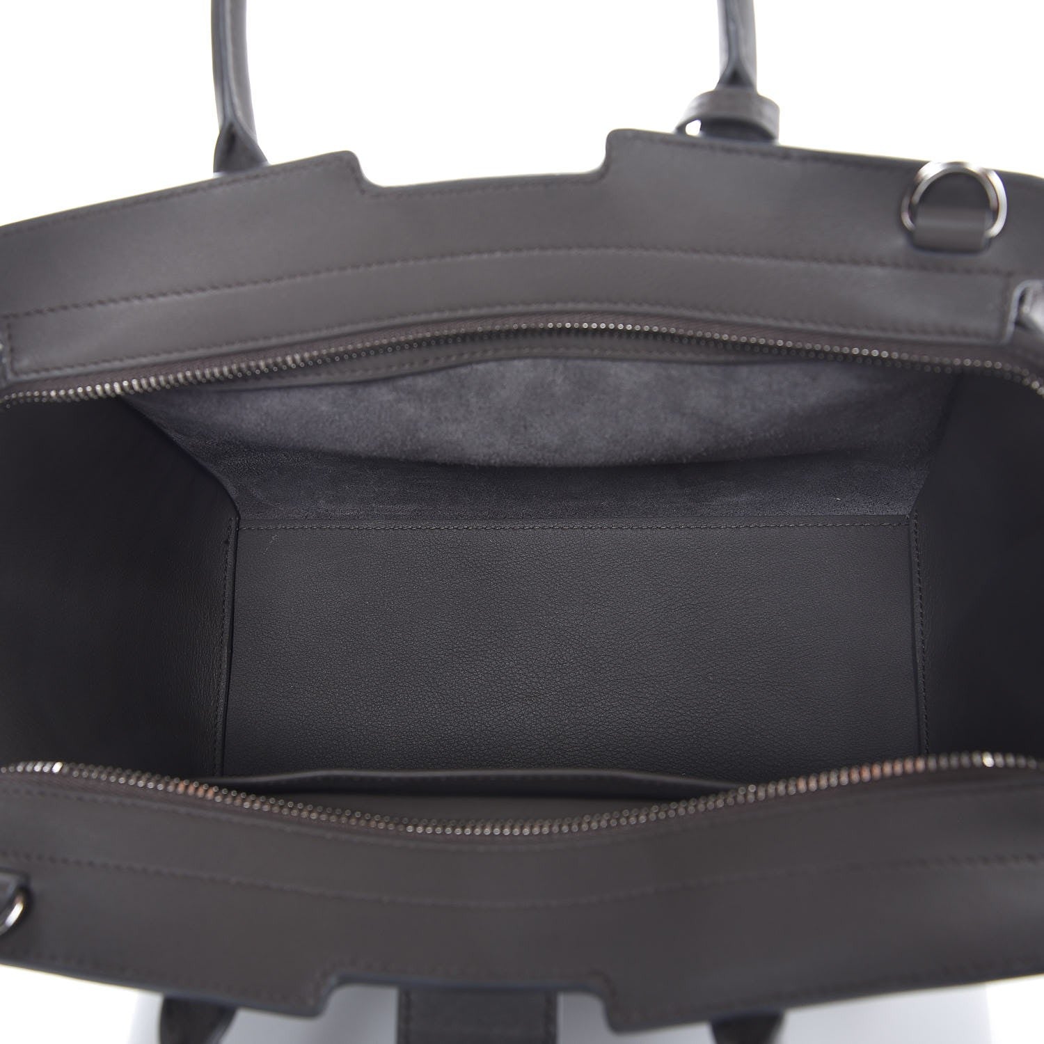 Saint Laurent Calfskin Crocodile Embossed Baby Monogram Downtown Cabas Earth 5 of 6
