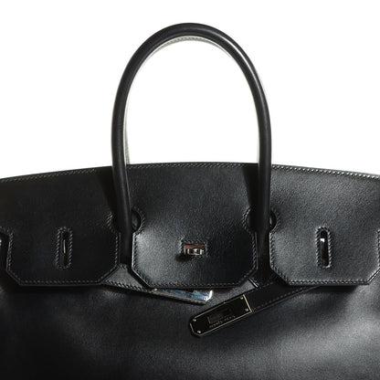 Hermes Veau Box Birkin 35 Black 20 of 28