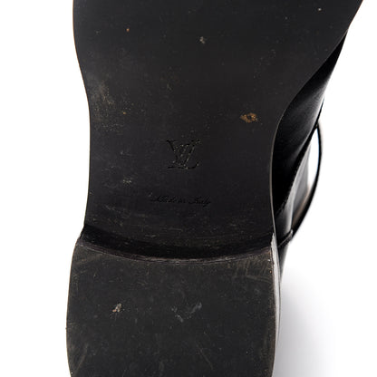 Louis Vuitton Calfskin Wonderland Ranger Boots 40 Black 7 of 16