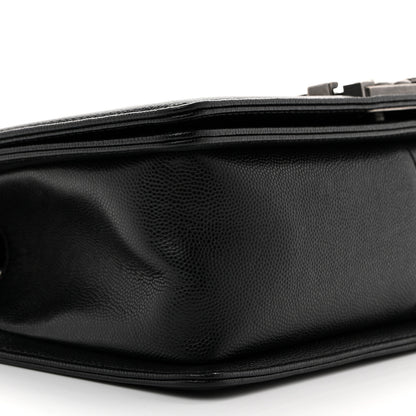 Chanel Caviar Quilted Medium Boy Flap Black 9 of 10