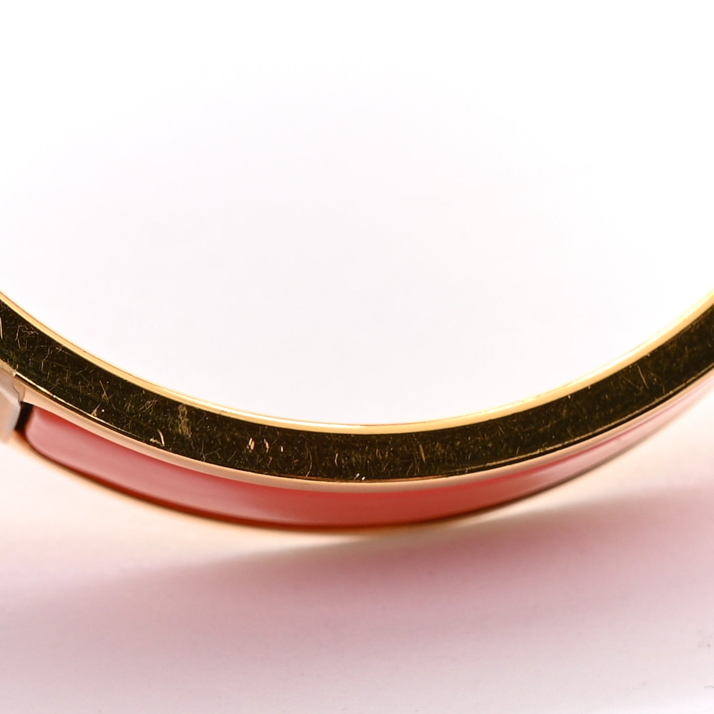Enamel Narrow Clic Clac H Bracelet PM Orange