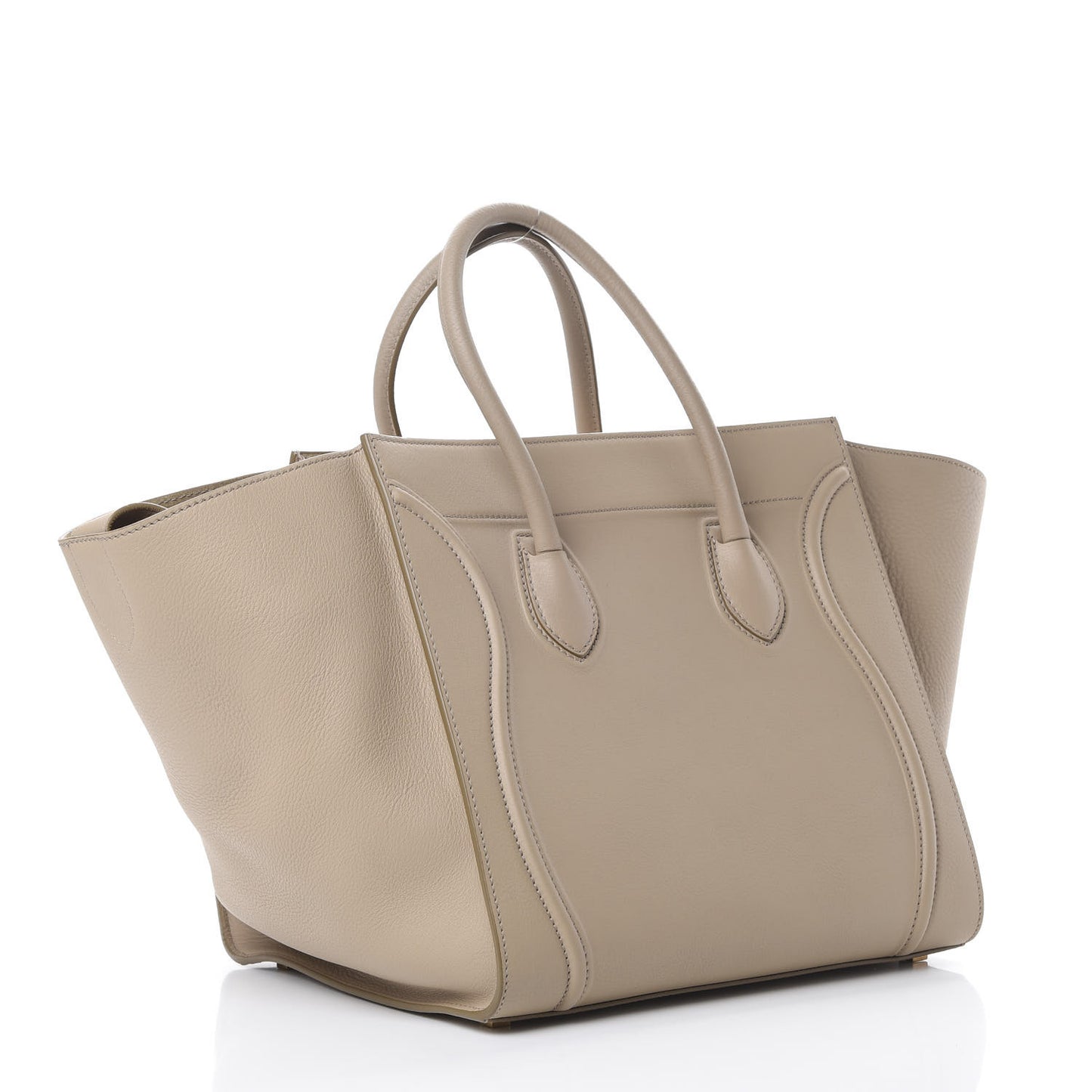 Supple Calfskin Medium Phantom Luggage Beige