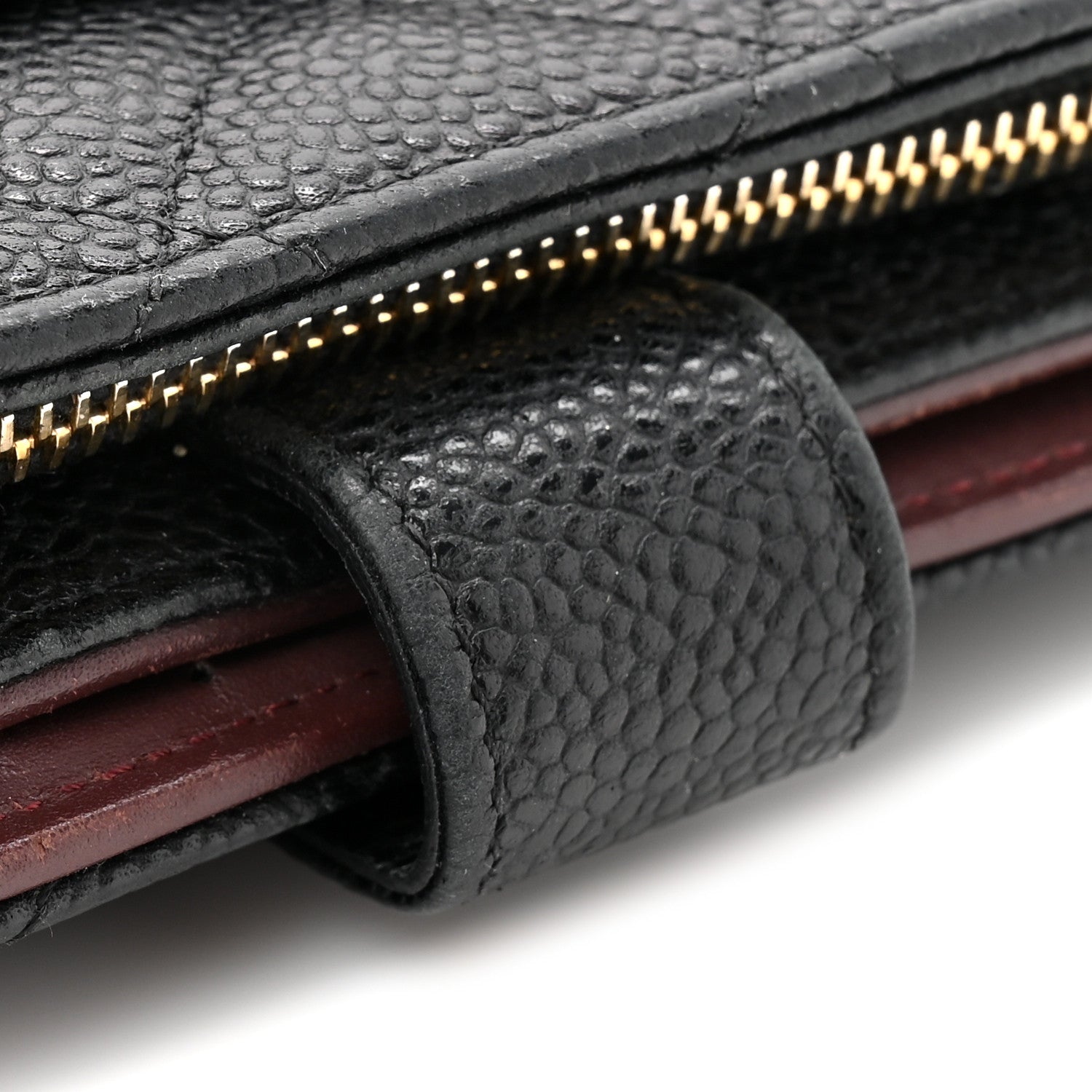 Chanel Caviar Quilted Zipped Pocket Wallet Black 10 of 10