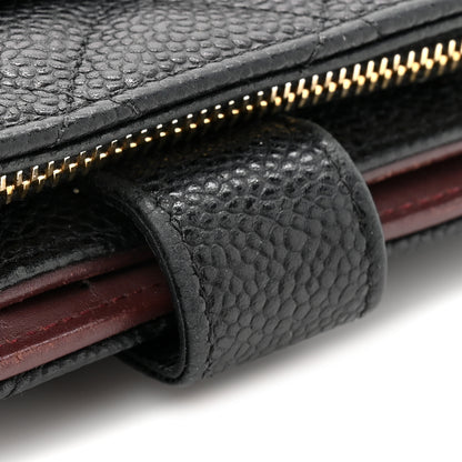 Chanel Caviar Quilted Zipped Pocket Wallet Black 10 of 10