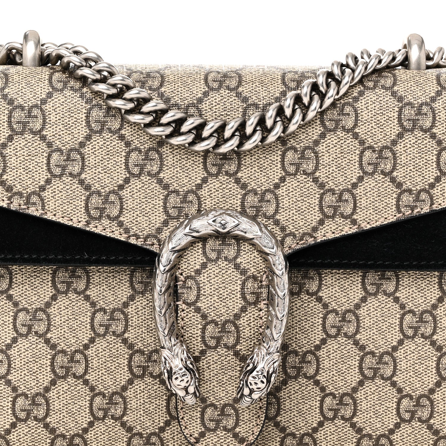 Gucci GG Supreme Monogram Mini Dionysus Shoulder Bag Black 8 of 10