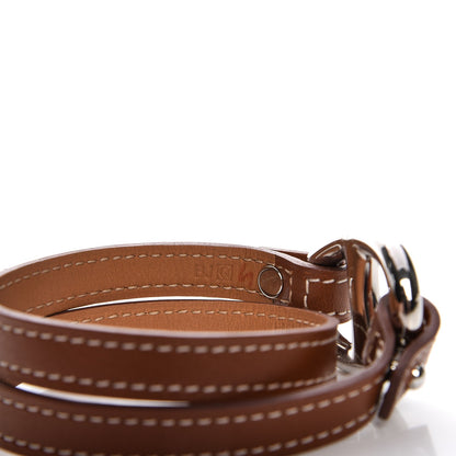 Hermes Natural Tadelakt Granville Double Tour Bracelet M Fauve 5 of 6