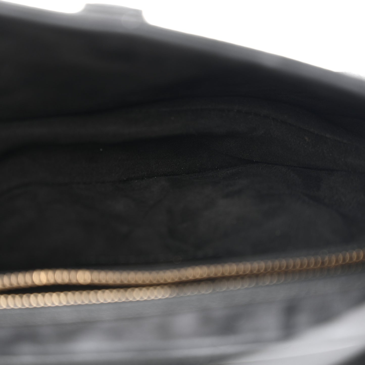 Grained Calfskin Saddle Bag Black