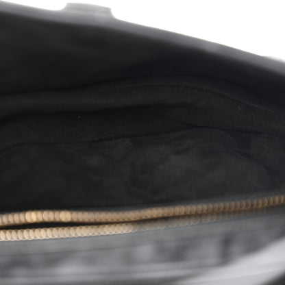 Christian Dior Grained Calfskin Saddle Bag Black 5 of 12